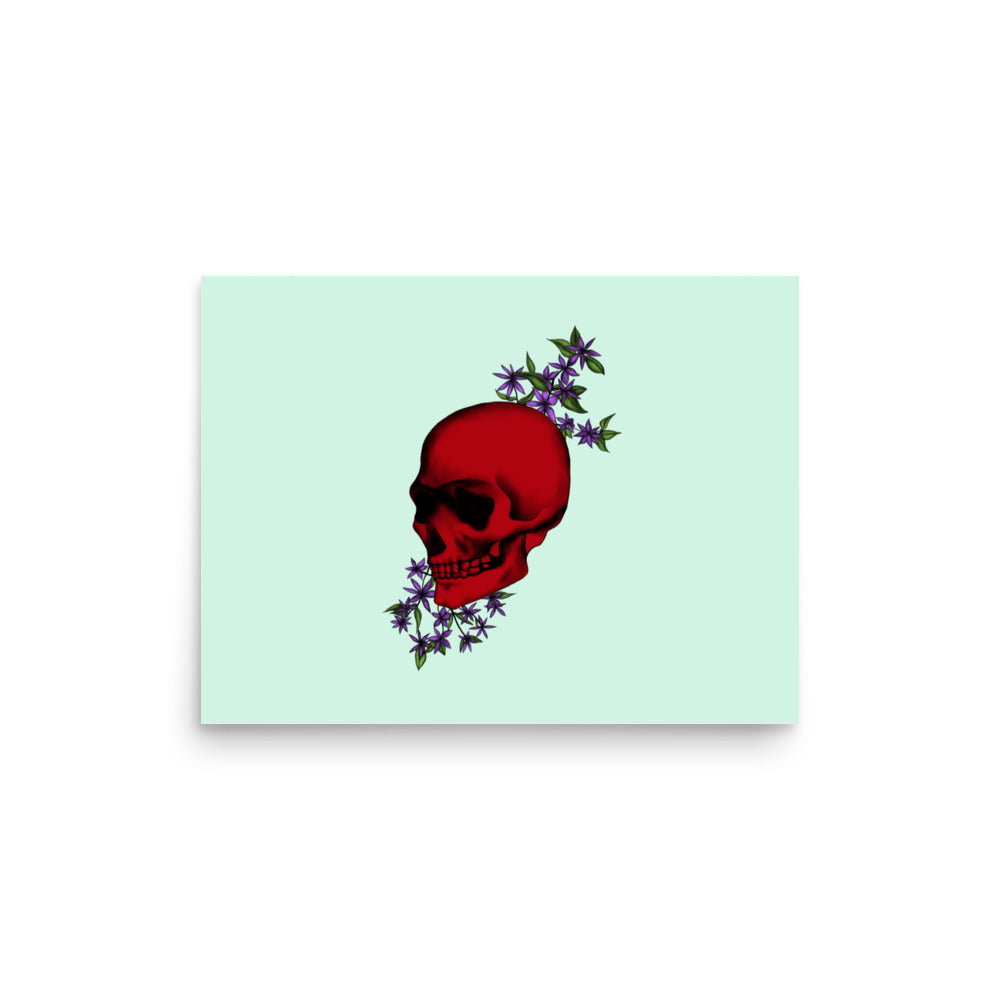 Red Skull Print (Landscape)