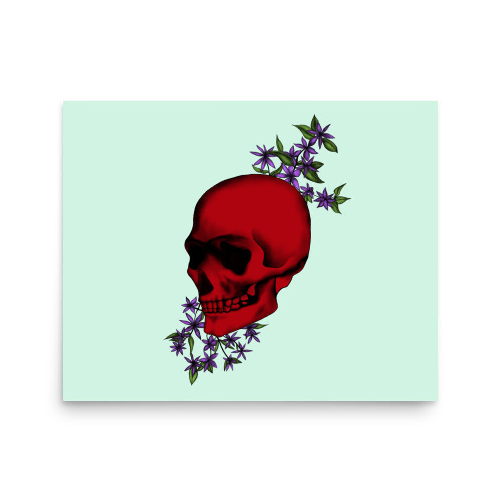 Red Skull Print (Landscape)