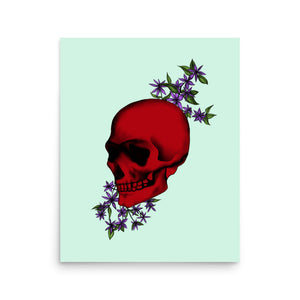 Red Skull Print (Portrait)