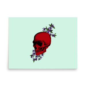 Red Skull Print (Landscape)