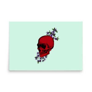 Red Skull Print (Landscape)