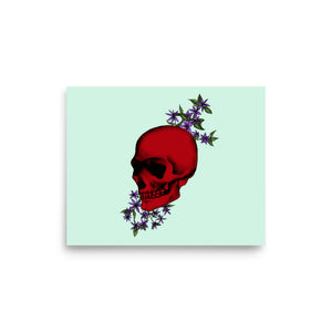 Red Skull Print (Landscape)