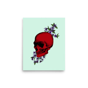 Red Skull Print (Portrait)